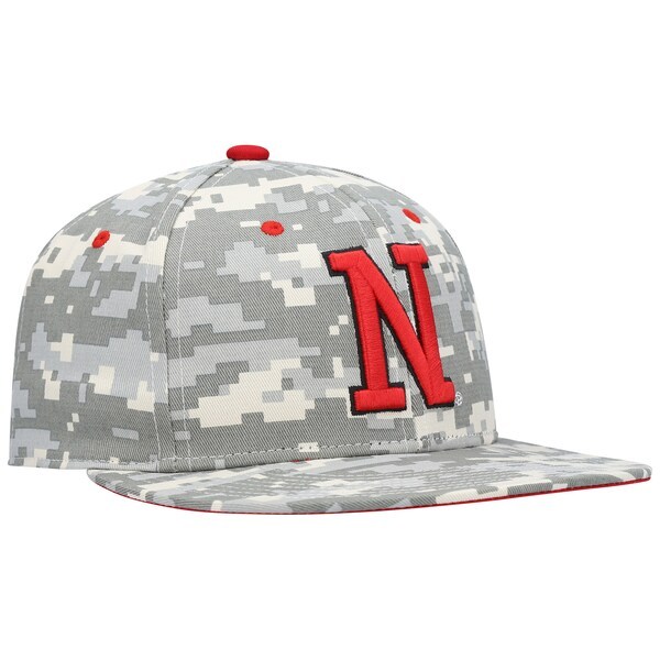 Nebraska Huskers adidas On-Field Baseball Fitted Hat - Camo