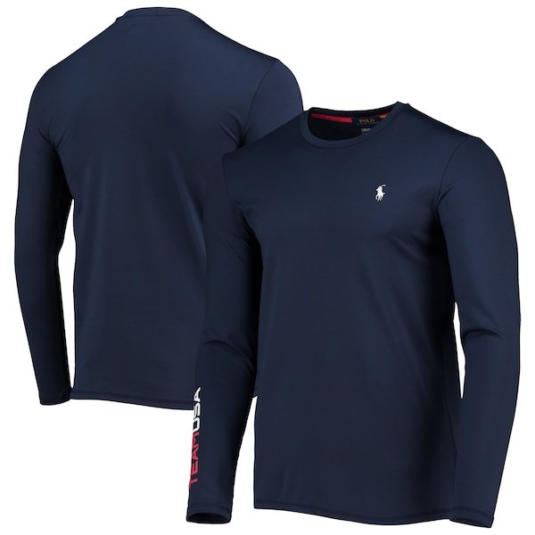 Team USA Official Outfitters Ralph Lauren Men's Navy Team USA Opening Ceremony Baselayer Long Sleeve Top