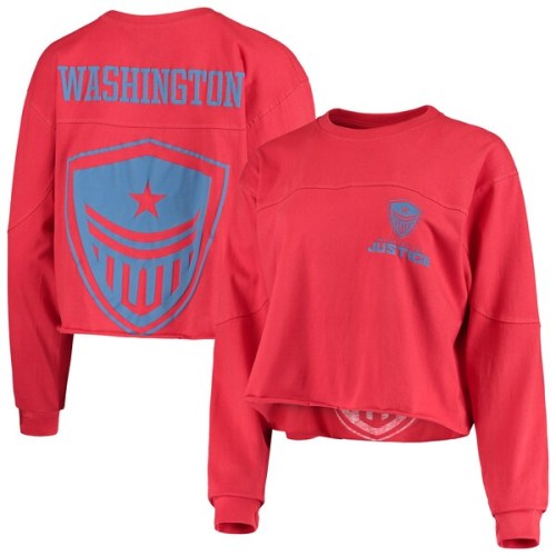 Washington Justice G-III 4Her by Carl Banks Women's Spirit Long Sleeve T-Shirt - Red