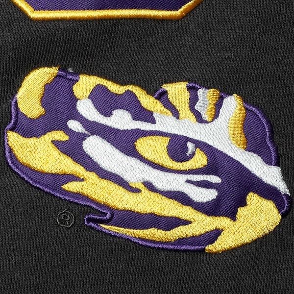 LSU Tigers Colosseum Arch & Logo Crew Neck Sweatshirt - Charcoal