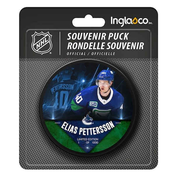 Elias Pettersson Vancouver Canucks Fanatics Authentic Unsigned Fanatics Exclusive Player Hockey Puck - Limited Edition of 1000