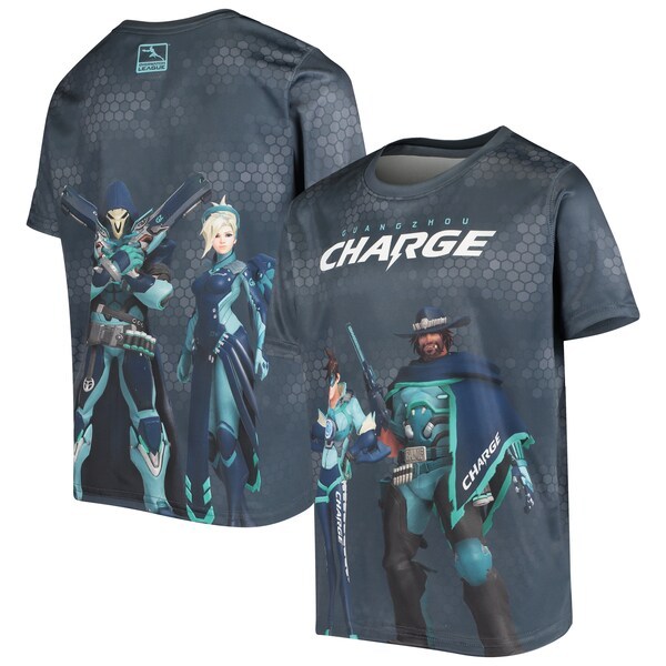 Guangzhou Charge Youth Fight as One Sublimated T-Shirt - Navy