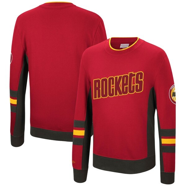 Houston Rockets Mitchell & Ness Hardwood Classics Hometown Champs Pullover Sweater - Red
