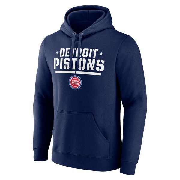 Detroit Pistons Fanatics Branded Hoops For Troops Trained Pullover Hoodie - Navy
