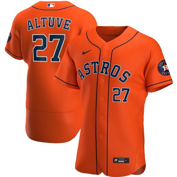 Jose Altuve Houston Astros Nike Alternate Authentic Player Jersey - Orange