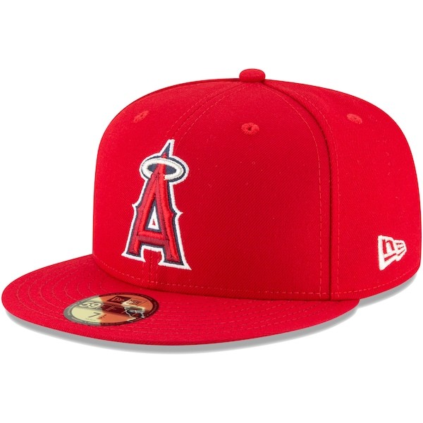 Los Angeles Angels New Era Youth Authentic Collection On-Field 59FIFTY Fitted Hat - Red