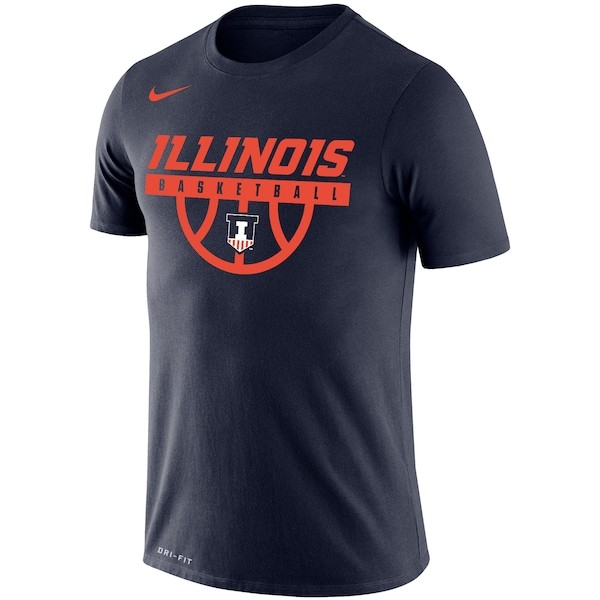 Illinois Fighting Illini Nike Basketball Drop Legend Performance T-Shirt - Navy