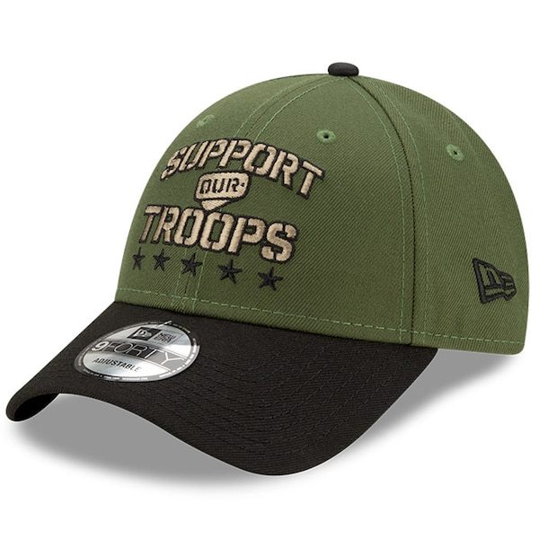 Martin Truex Jr New Era 9FORTY Support Our Troops Adjustable Hat - Green/Black