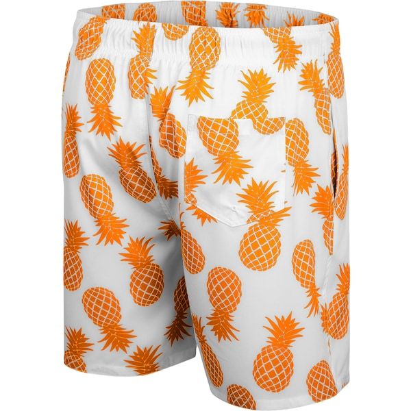 Tennessee Volunteers Colosseum Pineapple Swim Shorts - White/Tennessee Orange