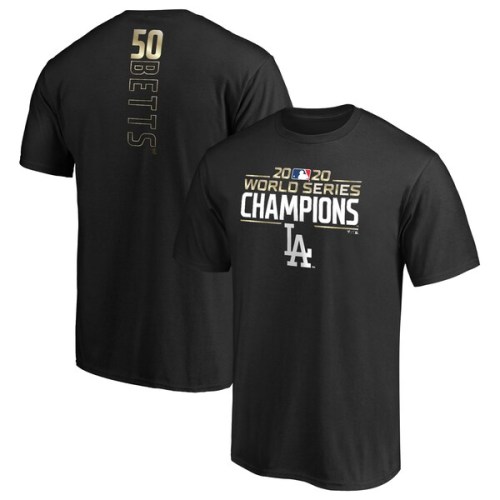 Mookie Betts Los Angeles Dodgers Fanatics Branded 2020 World Series Champions Name & Number T-Shirt - Black