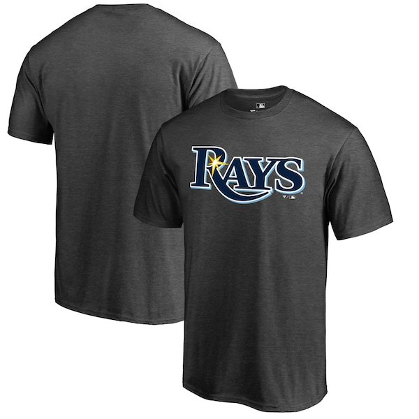 Tampa Bay Rays Fanatics Branded Primary Logo T-Shirt - Heathered Charcoal