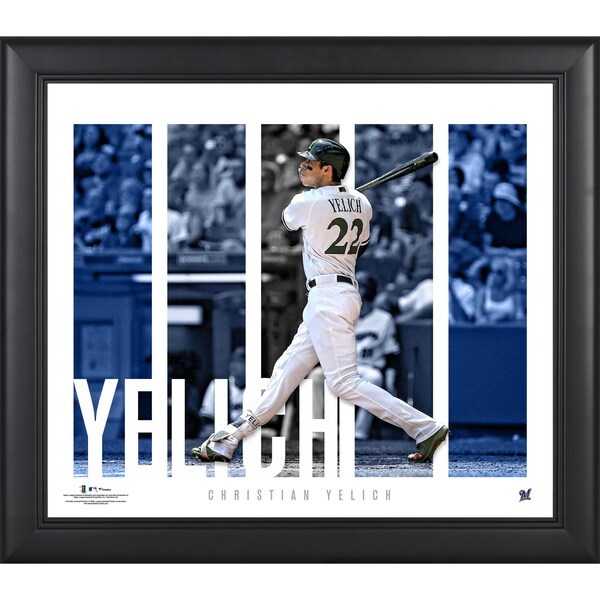 Christian Yelich Milwaukee Brewers Fanatics Authentic Framed 15'' x 17'' Player Panel Collage