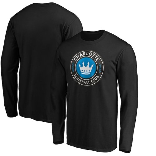 Charlotte FC Fanatics Branded Primary Logo Long Sleeve T-Shirt - Black