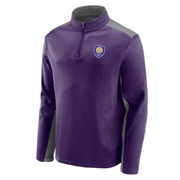 Orlando City SC Fanatics Branded Primary Logo 1/4-Zip Fleece Jacket - Purple