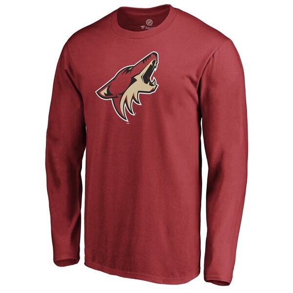 Arizona Coyotes Fanatics Branded Primary Team Logo Long Sleeve T-Shirt - Garnet