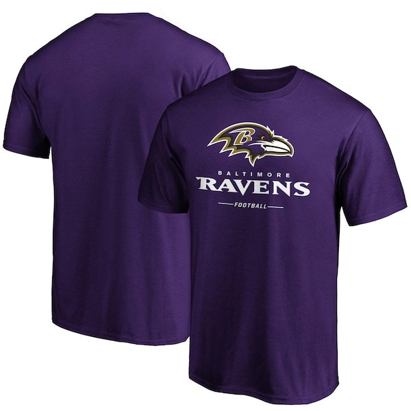 Baltimore Ravens Fanatics Branded Team Lockup Logo T-Shirt - Purple