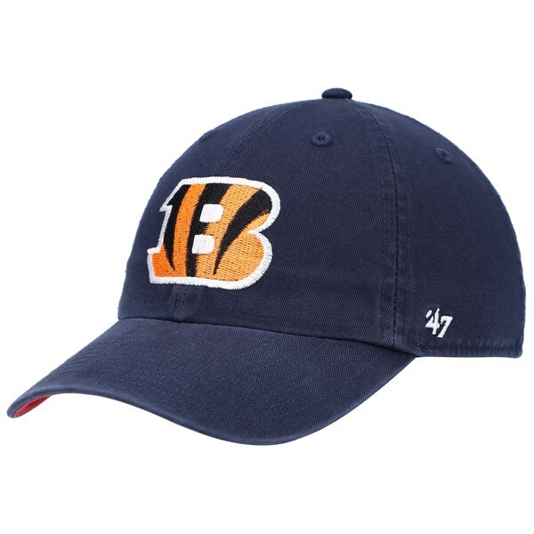 Cincinnati Bengals '47 Super Bowl LVI Bound Side Patch Clean Up Adjustable Hat - Navy