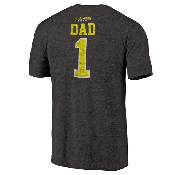 Columbus Crew Fanatics Branded Greatest Dad Tri-Blend T-Shirt - Black