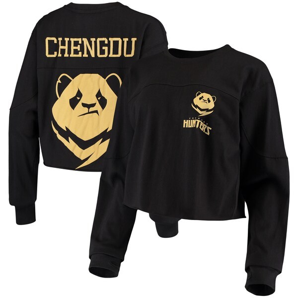 Chengdu Hunters G-III 4Her by Carl Banks Women's Spirit Long Sleeve T-Shirt - Black