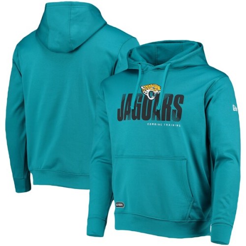Jacksonville Jaguars New Era Combine Authentic Hard Hash Pullover Hoodie - Teal