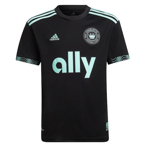 Charlotte FC adidas Youth 2022 Newly Minted Replica Custom Jersey - Black