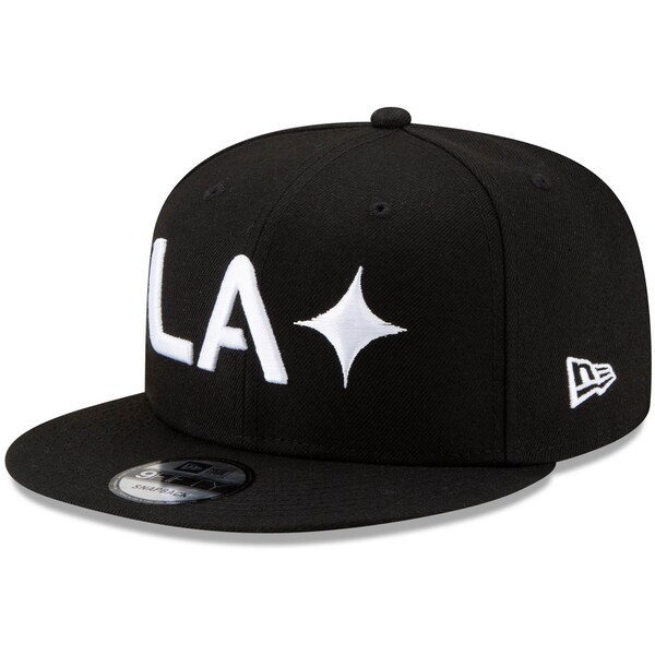 LA Galaxy New Era Jersey Hook 9FIFTY Snapback Hat - Black
