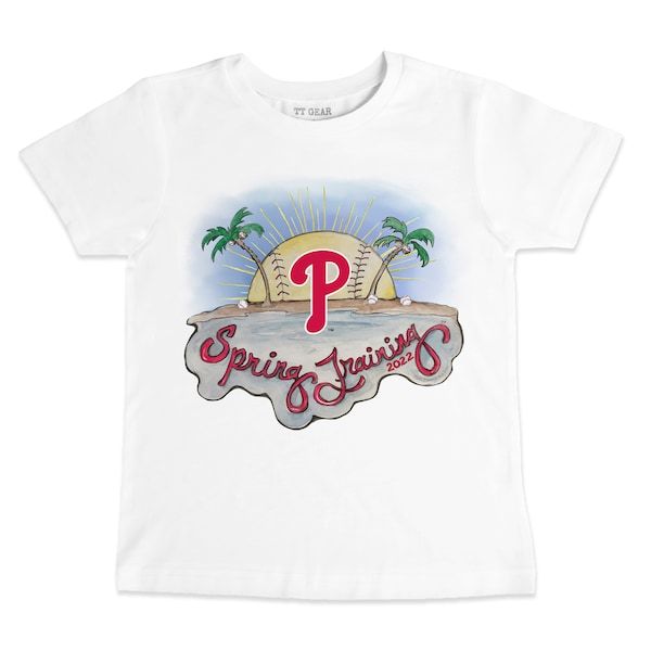 Philadelphia Phillies Tiny Turnip Toddler 2022 Spring Training T-Shirt - White
