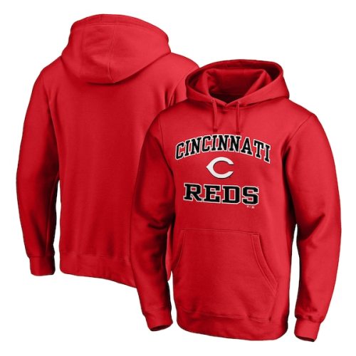 Cincinnati Reds Fanatics Branded Heart & Soul Pullover Hoodie - Red