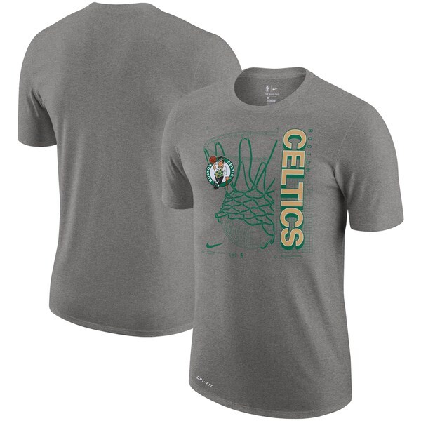 Boston Celtics Nike Essential Hoop Performance T-Shirt - Heathered Gray