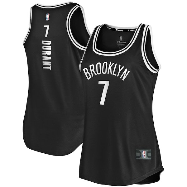 Kevin Durant Brooklyn Nets Fanatics Branded Women's Fast Break Tank Jersey Black - Icon Edition