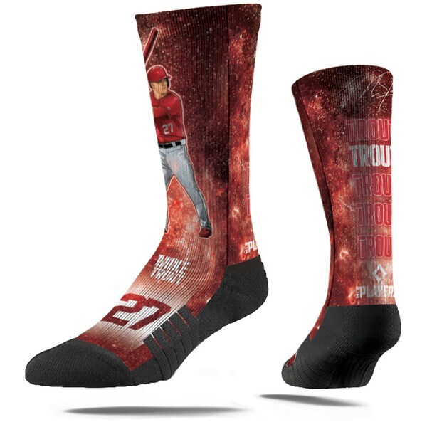 Mike Trout Los Angeles Angels Strideline Youth Galaxy Crew Socks