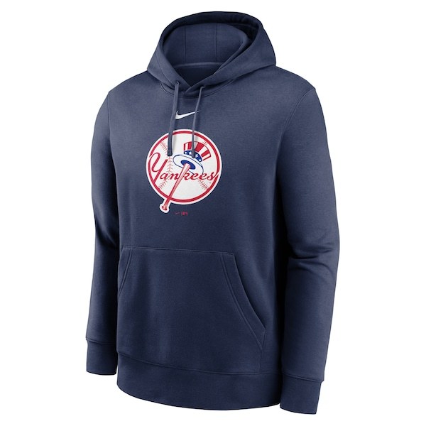 New York Yankees Nike Alternate Logo Club Pullover Hoodie - Navy