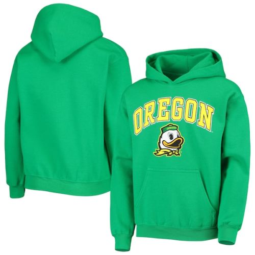 Oregon Ducks Fanatics Branded Youth Team Campus Pullover Hoodie - Green