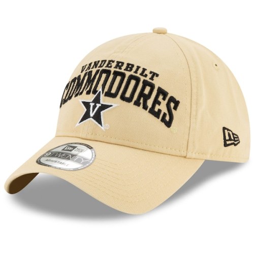Vanderbilt Commodores New Era Arch Over Logo 9TWENTY Adjustable Hat - Gold