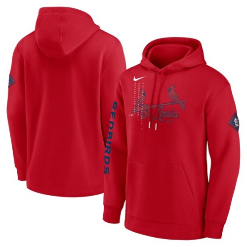 St. Louis Cardinals Nike Reflection Fleece Pullover Hoodie - Red