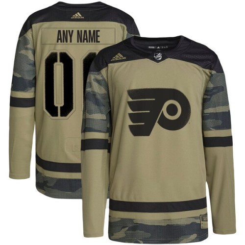Philadelphia Flyers adidas Military Appreciation Team Authentic Custom Practice Jersey - Camo