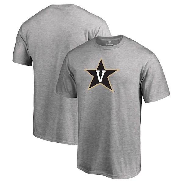 Vanderbilt Commodores Fanatics Branded Primary Team Logo T-Shirt - Ash