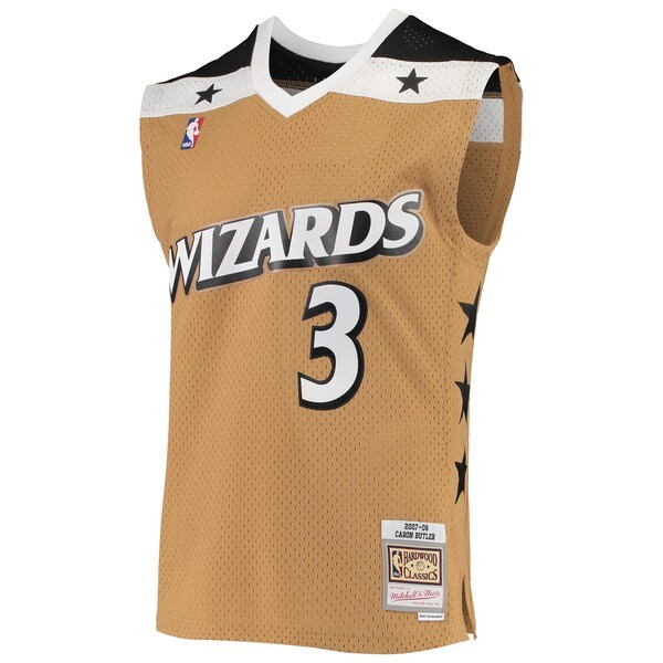 Caron Butler Washington Wizards Mitchell & Ness 2007-08 Hardwood Classics Swingman Jersey - Gold