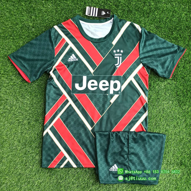 Juventus 21/22 Limited Edition Jersey and Short Kit - Green