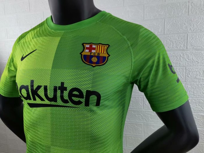 Player Version Barcelona 21/22 Home Goalkeeper Authentic Jersey