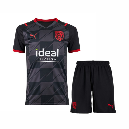 Kids West Bromwich Albion 21/22 Away Jersey and Short Kit