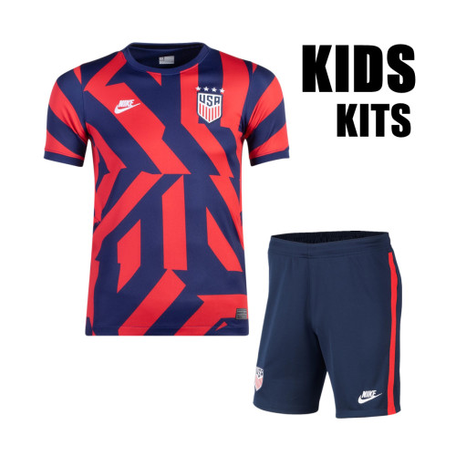Kids USA 21/22 Away Jersey and Short Kit