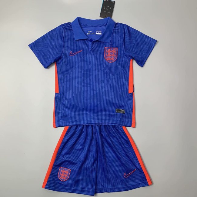 Kids England 2021 Away Soccer Jersey and Short Kit