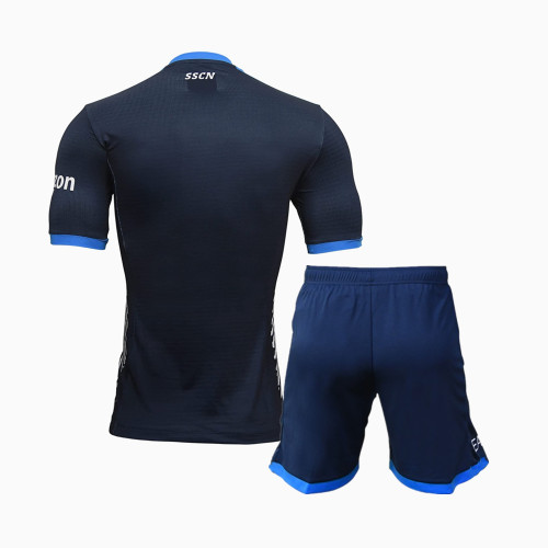 Kids SSC Napoli 21/22 Maradona Ltd Edition Jersey and Short Kit - Navy