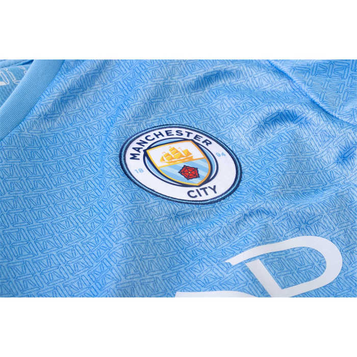 Thai Version Manchester City 21/22 Home Long Sleeve Jersey
