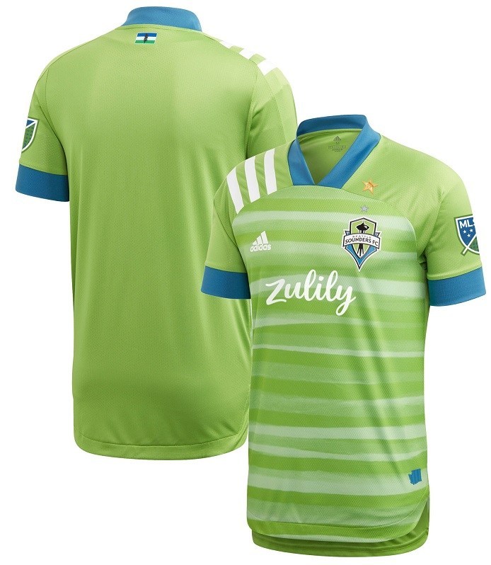 Thai Version Seattle Sounders 2021 Home Soccer Jersey