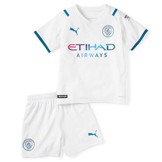 Kids Manchester City 21/22 Away Jersey and Short Kit