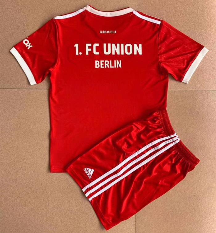 Kids 1. FC Union Berlin 21/22 Home Jersey and Short Kit