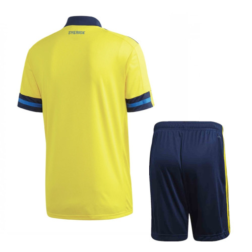 Sweden 2021 Home Soccer Jersey and Short Kit
