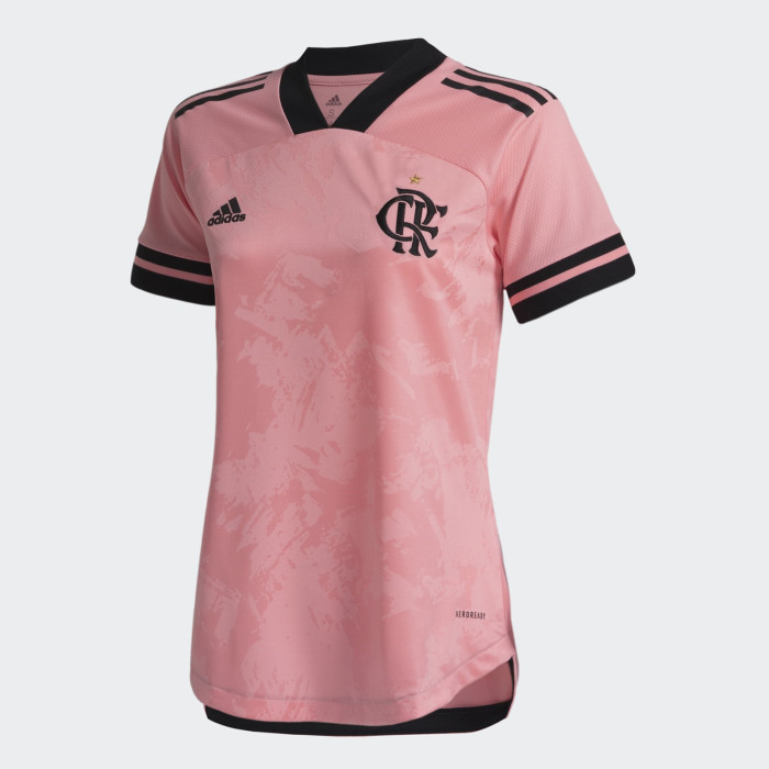 Thai Version Flamengo 2020 Women's Pink October Rosa Jersey